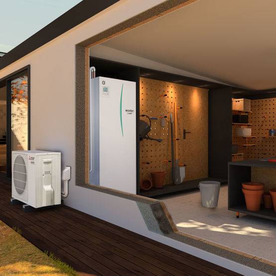 installation de pompe à chaleur air eau dans une maison à Chambéry